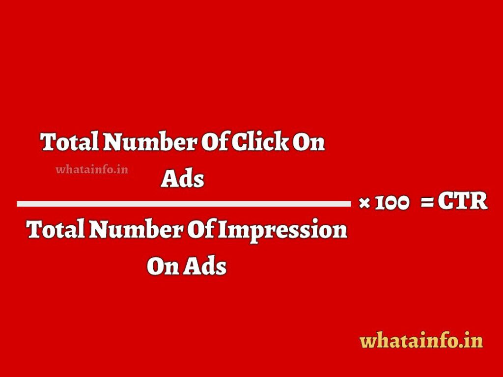 Click-Through Rate (CTR) का Formula क्या है